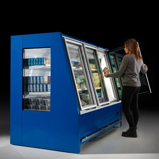 Semi-Vertical Refrigerated Display Cabinet, Remote