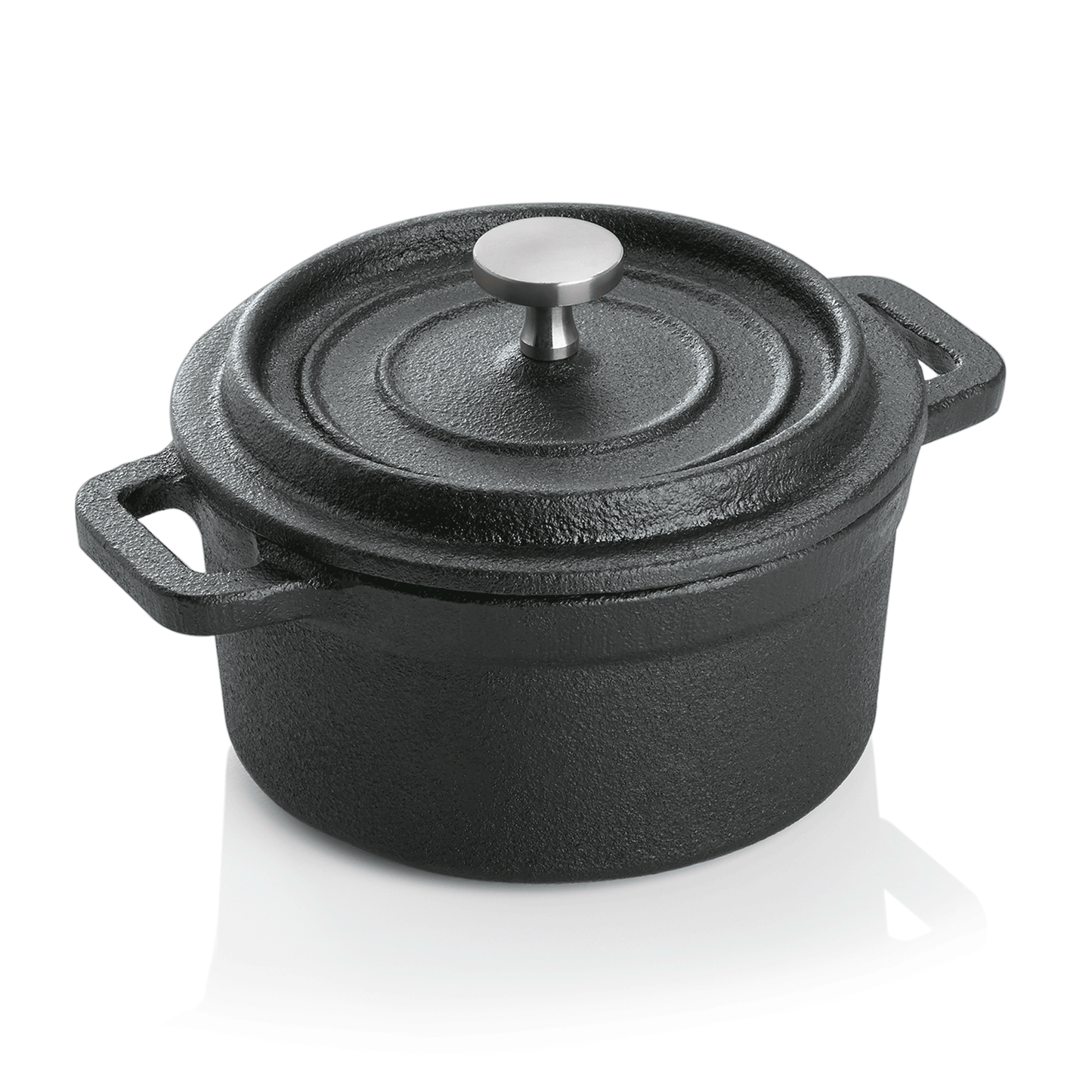 Was Cast Iron Cocotte, Black, Ø100 mm