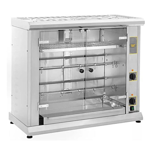 Electric Rotisserie, 2-Spit, 8 Chickens, 4.4 kW