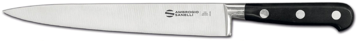Carving Knife, 25 cm Blade, Black Non-Slip Handle