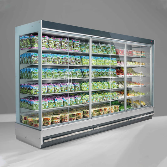 Vertical Glass-Door Display Cabinet