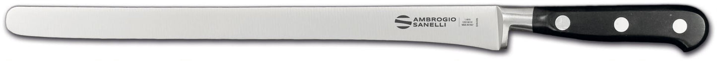 Narrow Ham Slicer Knife, 29 cm, Black Handle