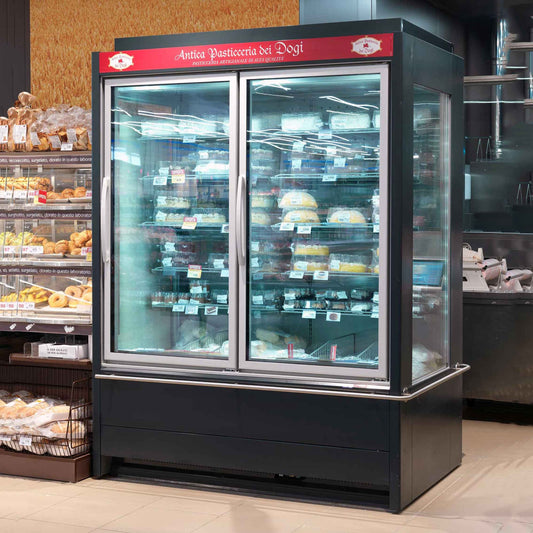 Wengen P Vertical Freezer Cabinet, Remote, -18°C