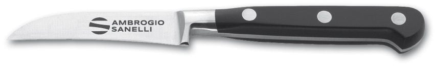 Supra Vegetable Knife, 70 mm, Black Handle