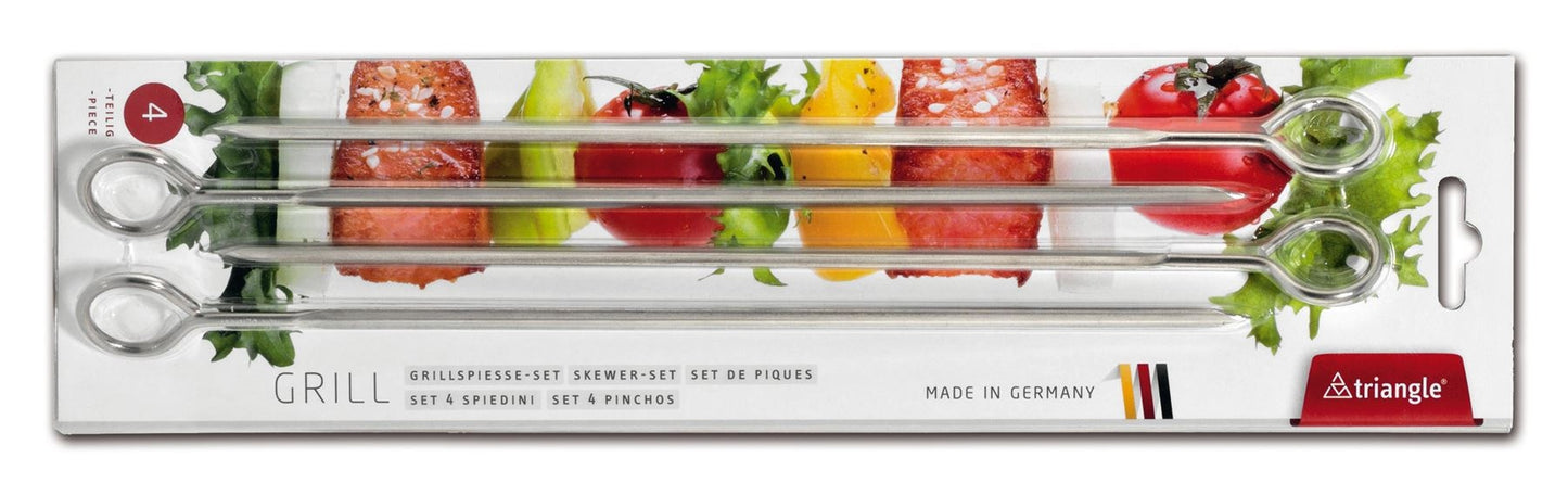 Skewer Set with Ring, 30 cm, Set of 4