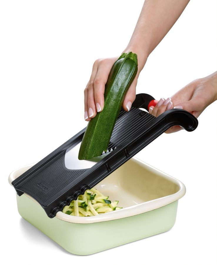 Mandoline Slicer with Holder, Parabolic Blade, 4 Cuts