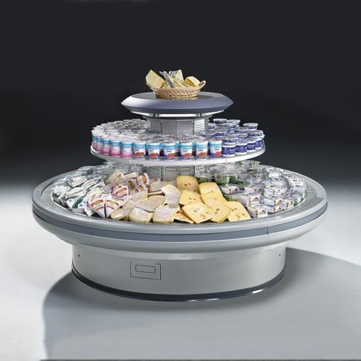 Ginevra 2 Open Semi-Vertical Display Case, Remote