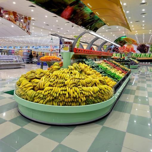 Open Semi-Vertical Refrigerated Display