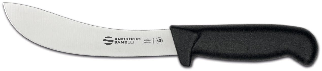 Supra Skinning Knife, 16 cm, Black Handle