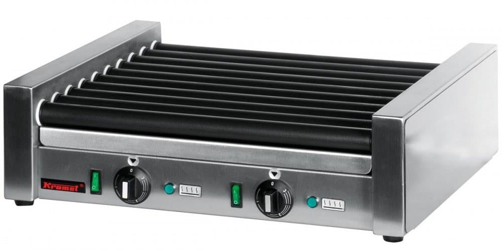 Electric Roller Grill, 10 Rollers, 1.5 kW, 50-300°C