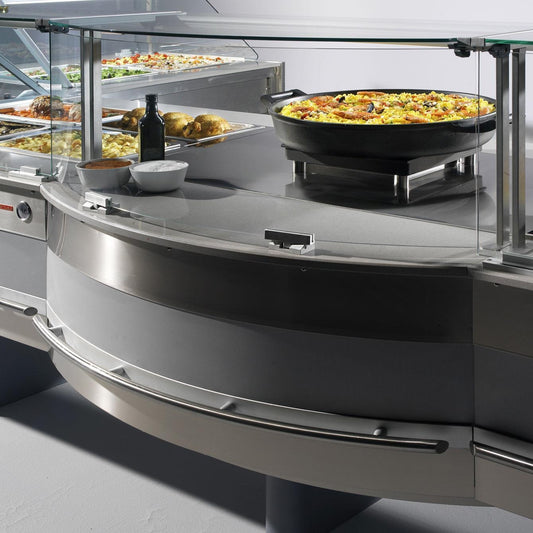 Heated Serve-Over Counter, Stainless Steel Interior