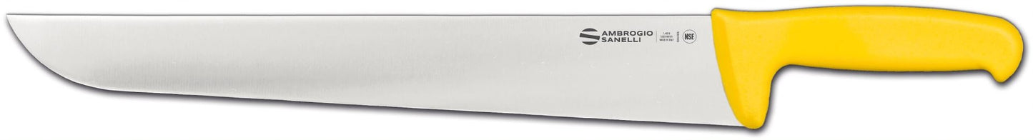 Supra Butcher Knife, 360 mm, Yellow HACCP