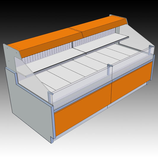 Major 2 Open Semi-Vertical Display, 0/+4°C