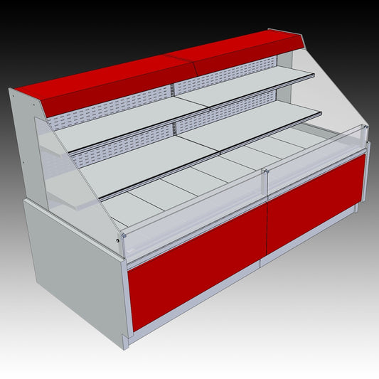 Modular Serve-Over Display Counter, 0/+65°C