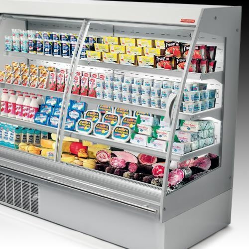 Semi-Vertical Refrigerated Cabinet, Sliding Doors, R452A