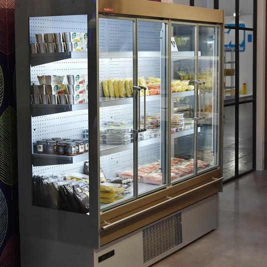Swan Vertical Multi-Deck Display, 0/+4°C, R290