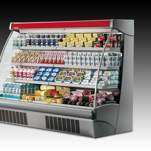 Open Semi-Vertical Display Cabinet, 0/+4°C, R290