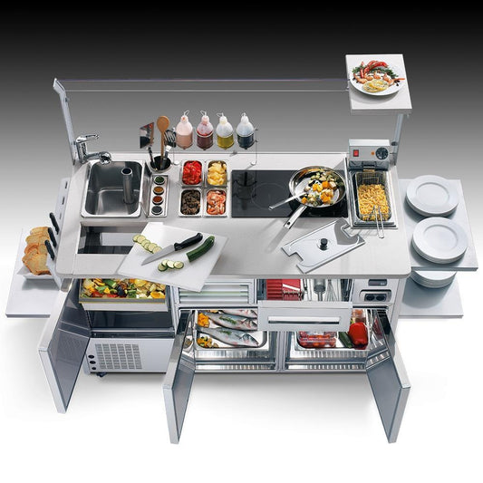 Chef on Show Serve-Over Counter