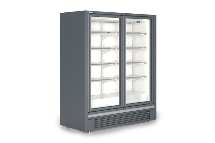 Lynx Upright Freezer Merchandiser, 2-Door, -22/-18°C