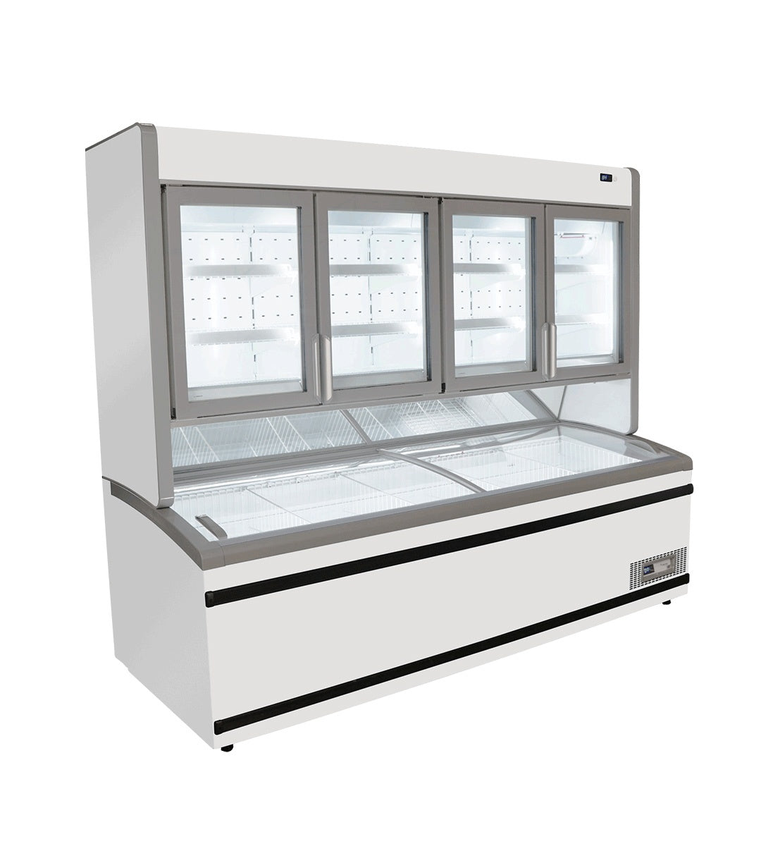 Island Chest Freezer, 938 L, -24/-16°C, Glass Lid
