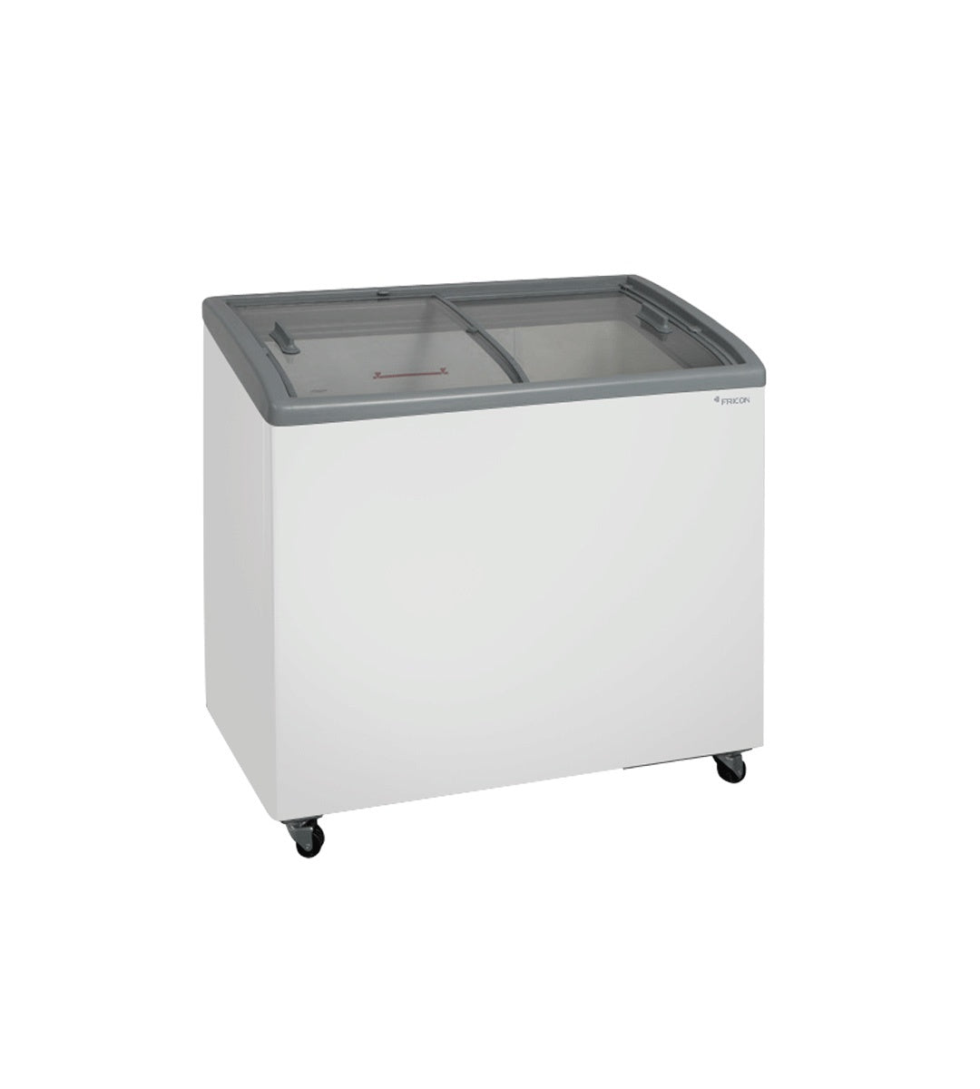 Chest Ice Cream Conservator, Sliding Glass Lid, Black