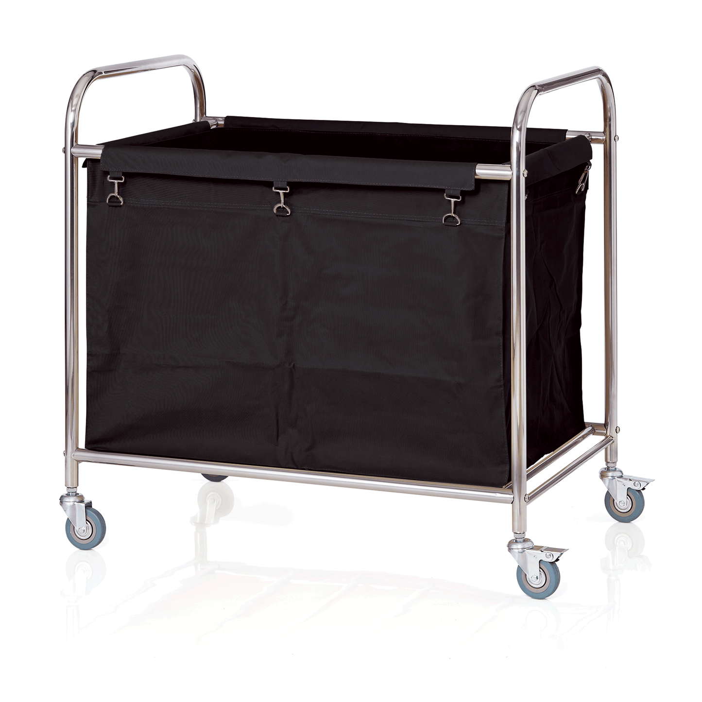 Was Laundry Trolley, Black, 220 L, Powder-Coated Steel