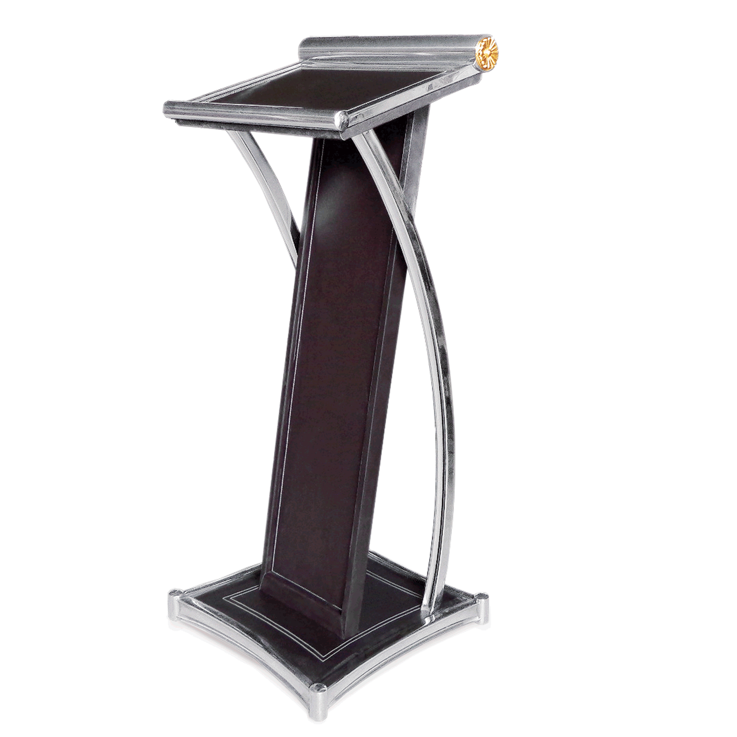Was Lectern, Stainless Steel and Wood, 500×500×1200 mm