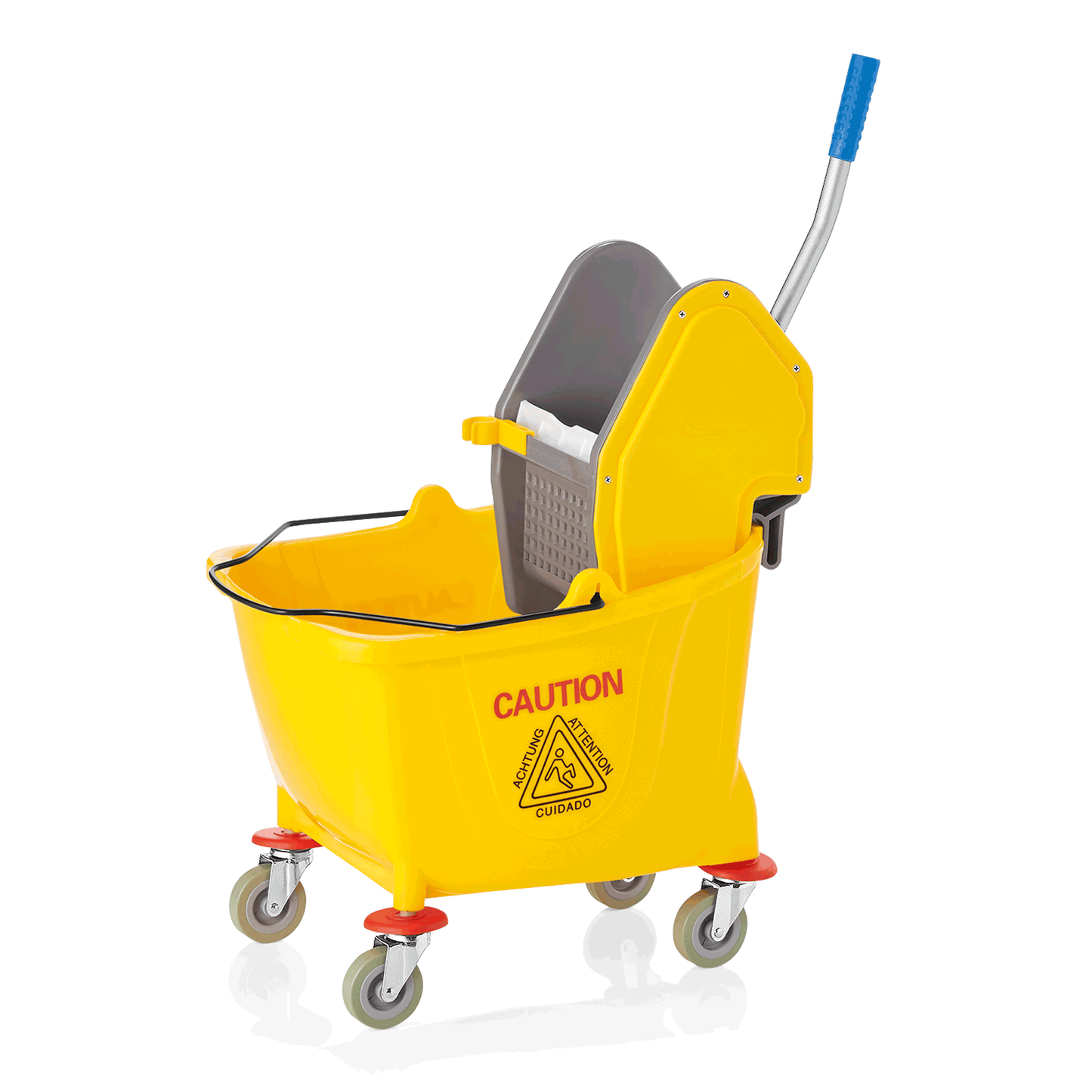 Was Mop Bucket with Removable Mop Press, 30 L, Yellow
