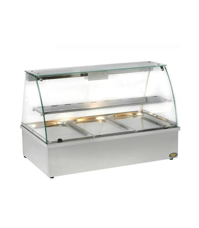 Heated Bain-Marie Display, 3×GN 1/1, 3.50 kW