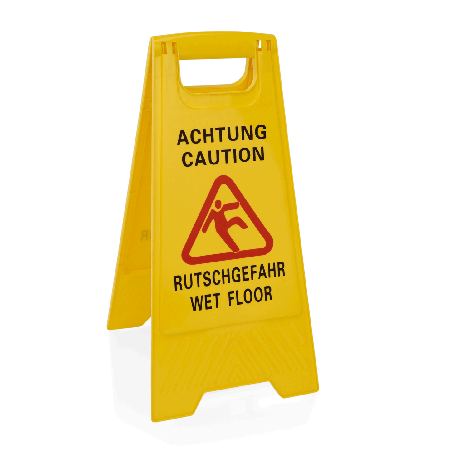 Was Caution Wet Floor Sign, Two-Sided, Yellow