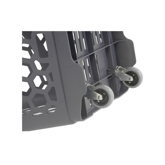 Rolling Shopping Basket, Smooth, 65 L