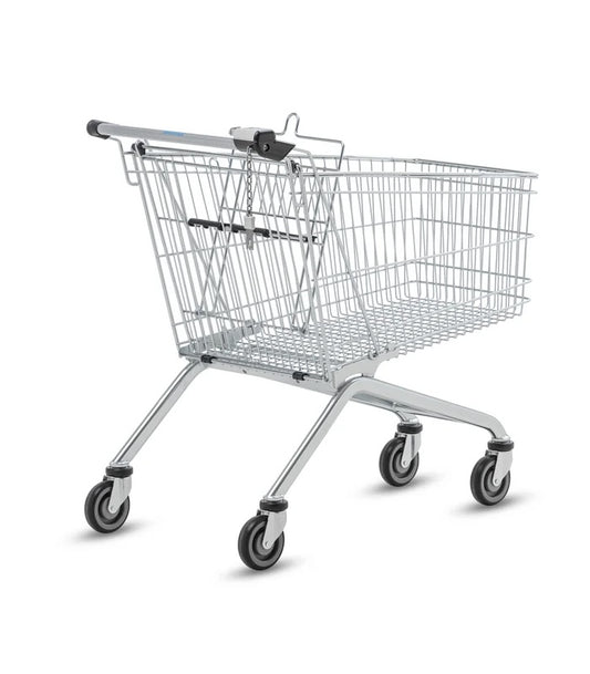 Steel Shopping Trolley with Child Seat, 75 L