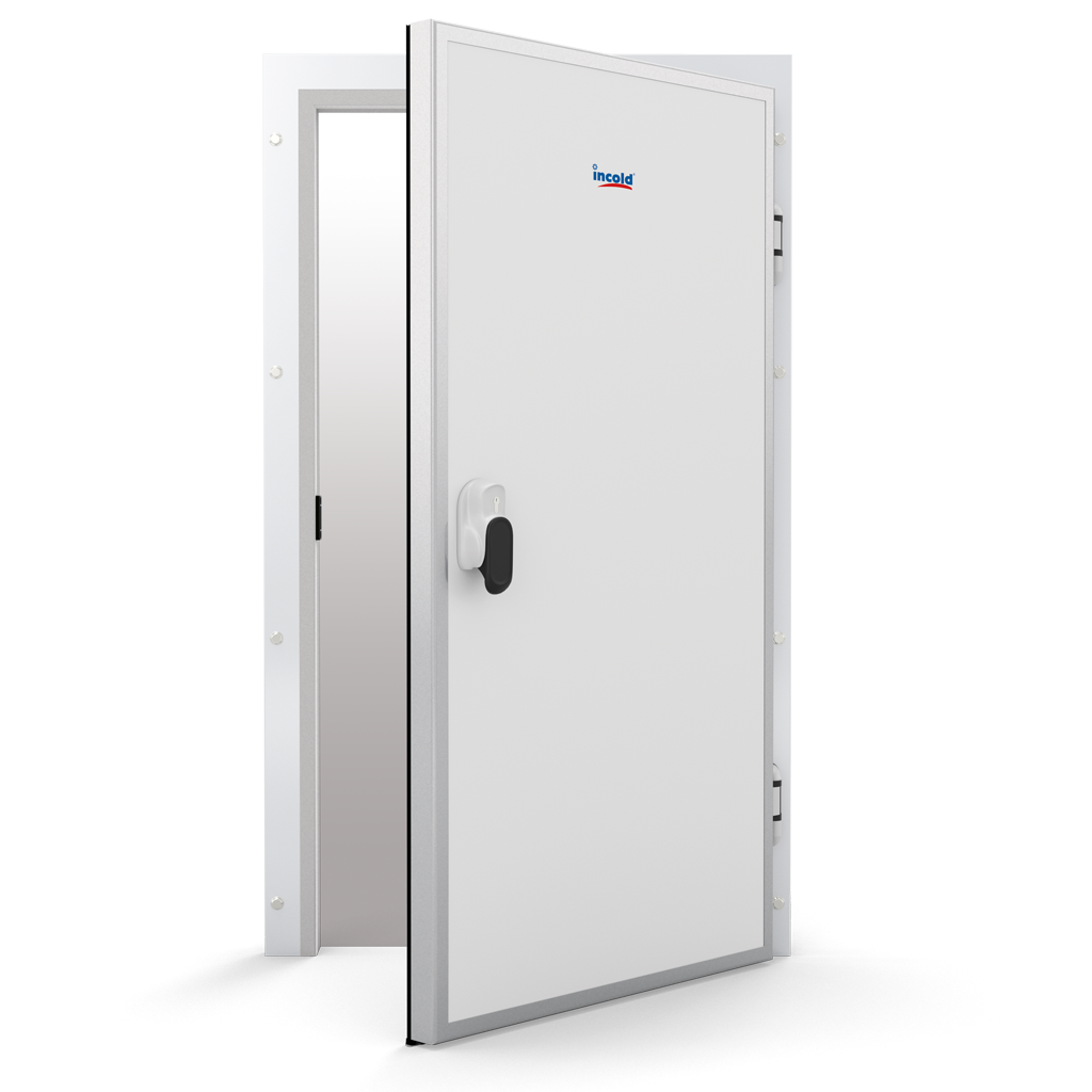 Cold Room Hinged Door, 120mm PUR, Stainless Steel