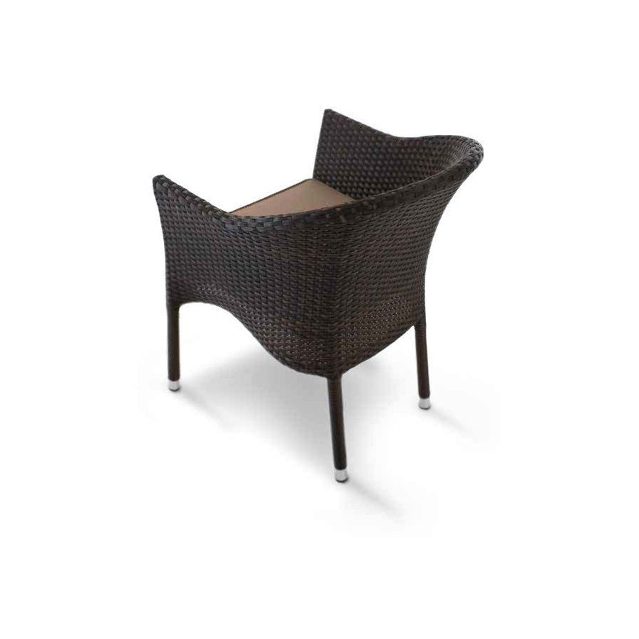 Stackable Outdoor Armchair, Aluminium, Ecowicker