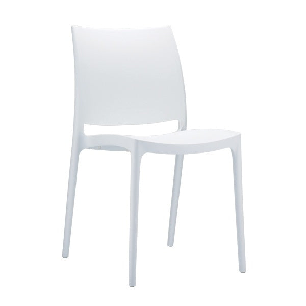 Maya Stackable Chair, Polypropylene, Outdoor
