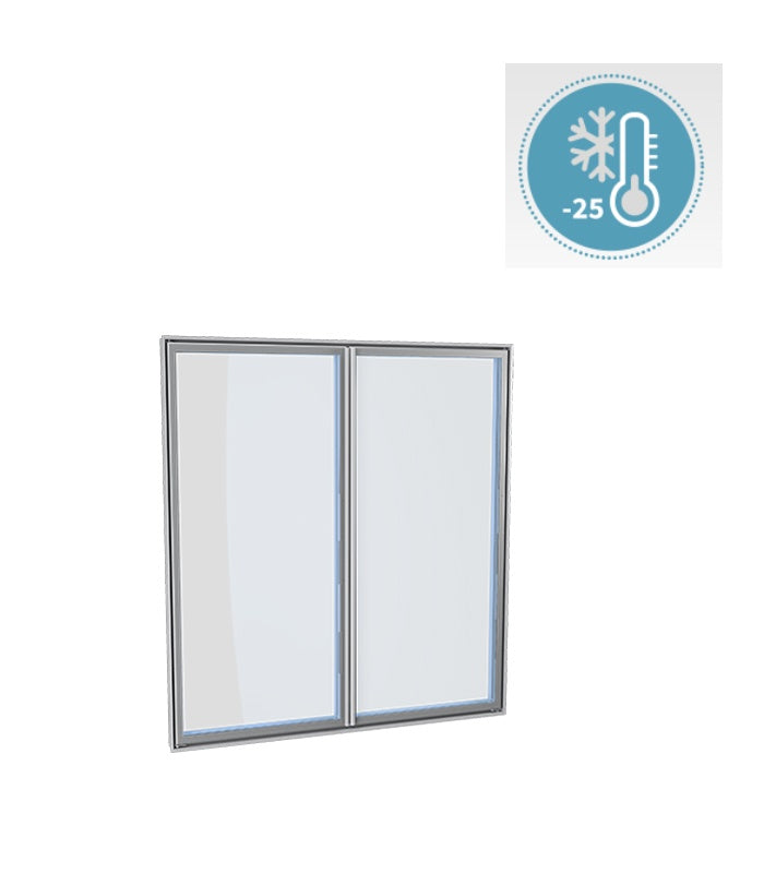 Low-Temp Glass Door System, up to 5 Doors, -25°C