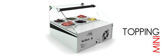 Refrigerated Topping Showcase, 6× GN 1/6, +4/+8°C