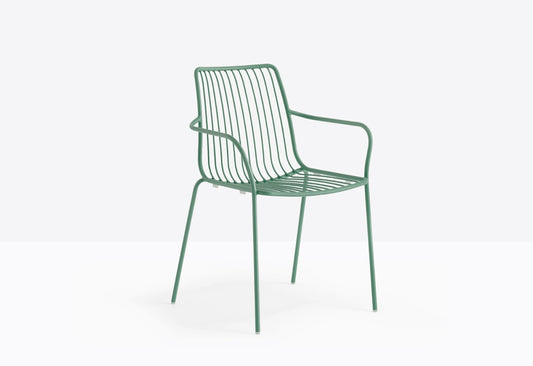 Pedrali Nolita 3656 Outdoor Armchair, Steel Rod, Stackable