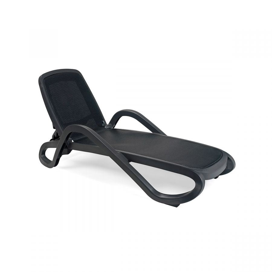 Alfa Outdoor Sunlounger, Stackable, 4-Position