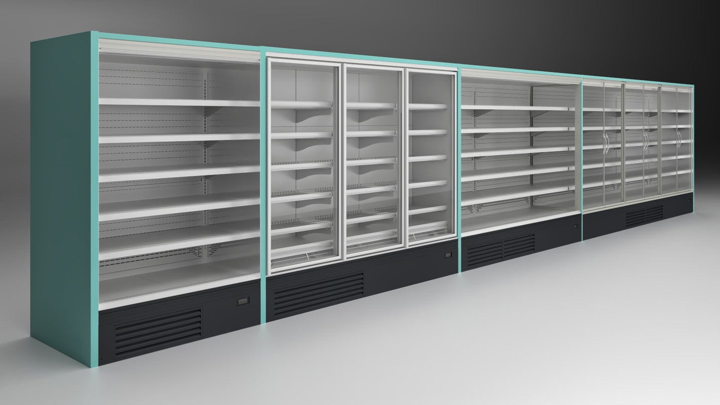 Genova Open Multideck Refrigerator, Plug-In, R290