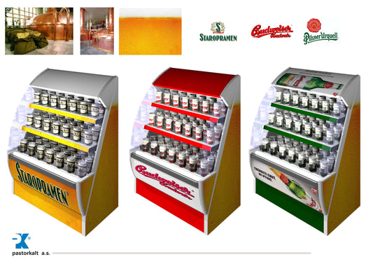 Multideck Refrigerated Cabinet, 6 Shelves, Plug-In