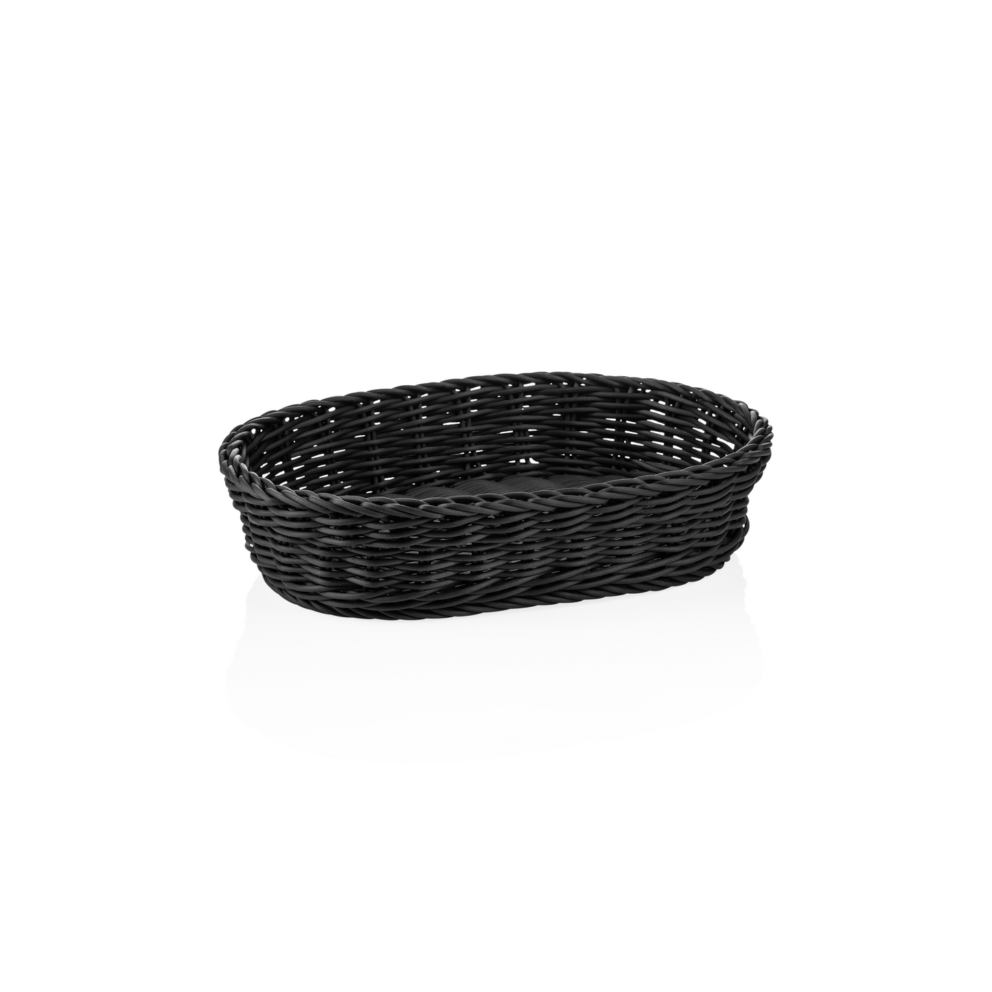 Weaver Pro Oval Black Basket, 315×226 mm