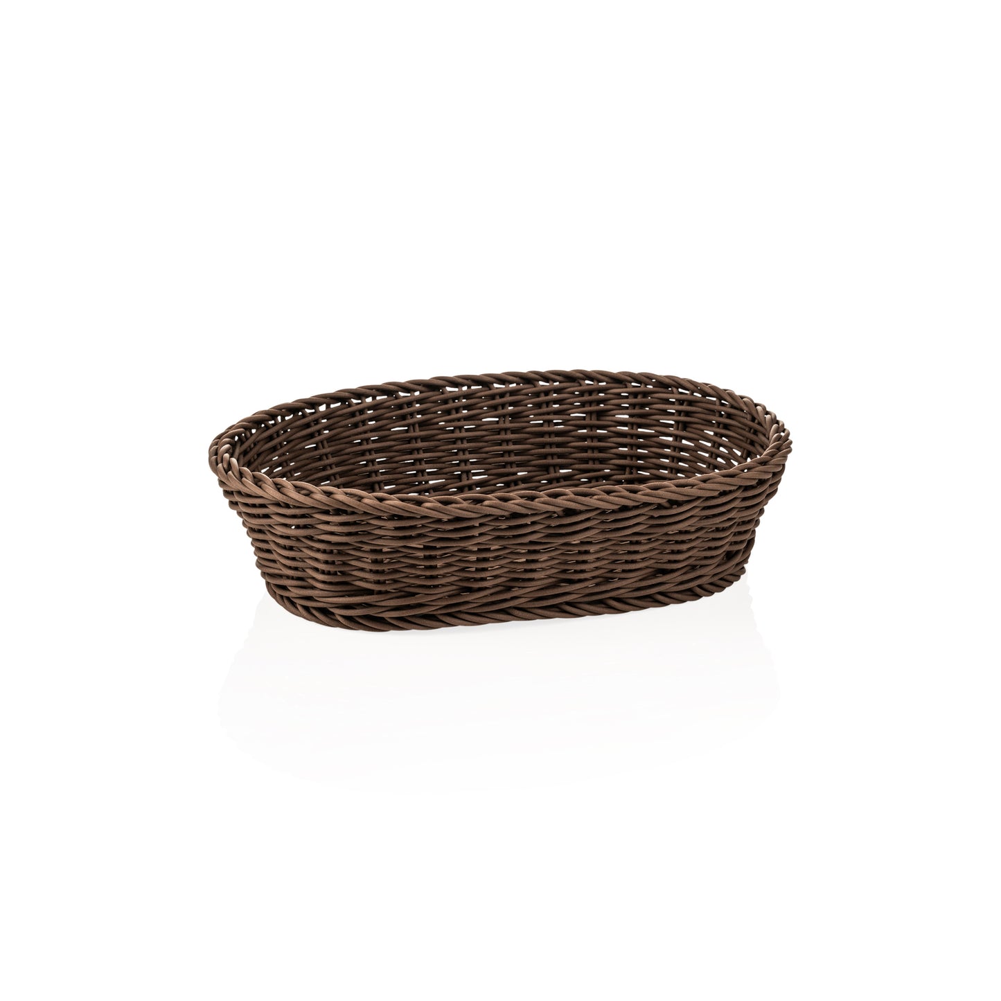 Weaver Pro Oval Brown Basket, 318×217 mm