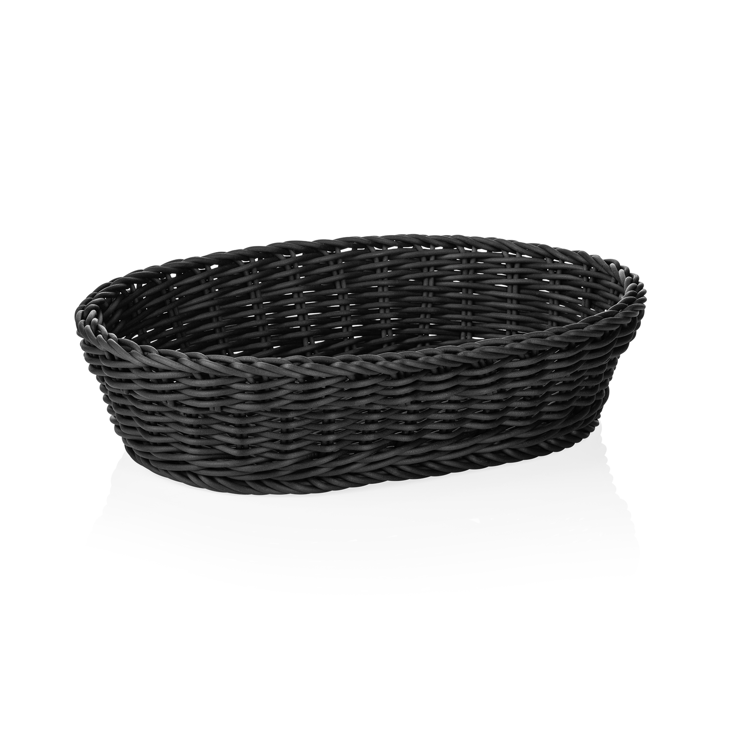 Weaver Pro Oval Black Basket, 277×160 mm