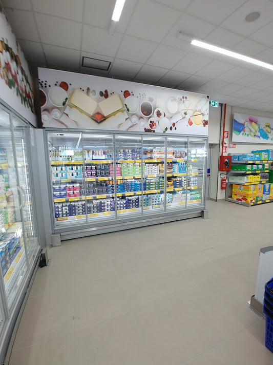 Venezia Overview Wall Multideck, Glass Doors, LED