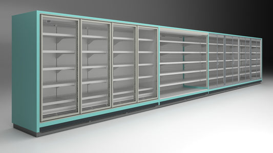 Verona Open Multi-Deck Wall Cabinet, Remote