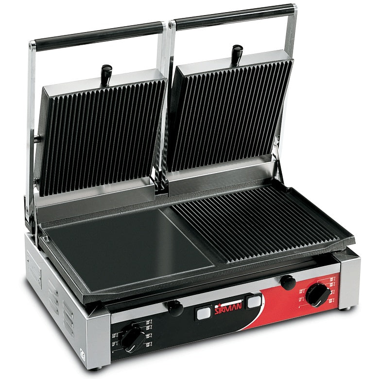 Double Contact Panini Grill, Mixed Plates, 3 kW