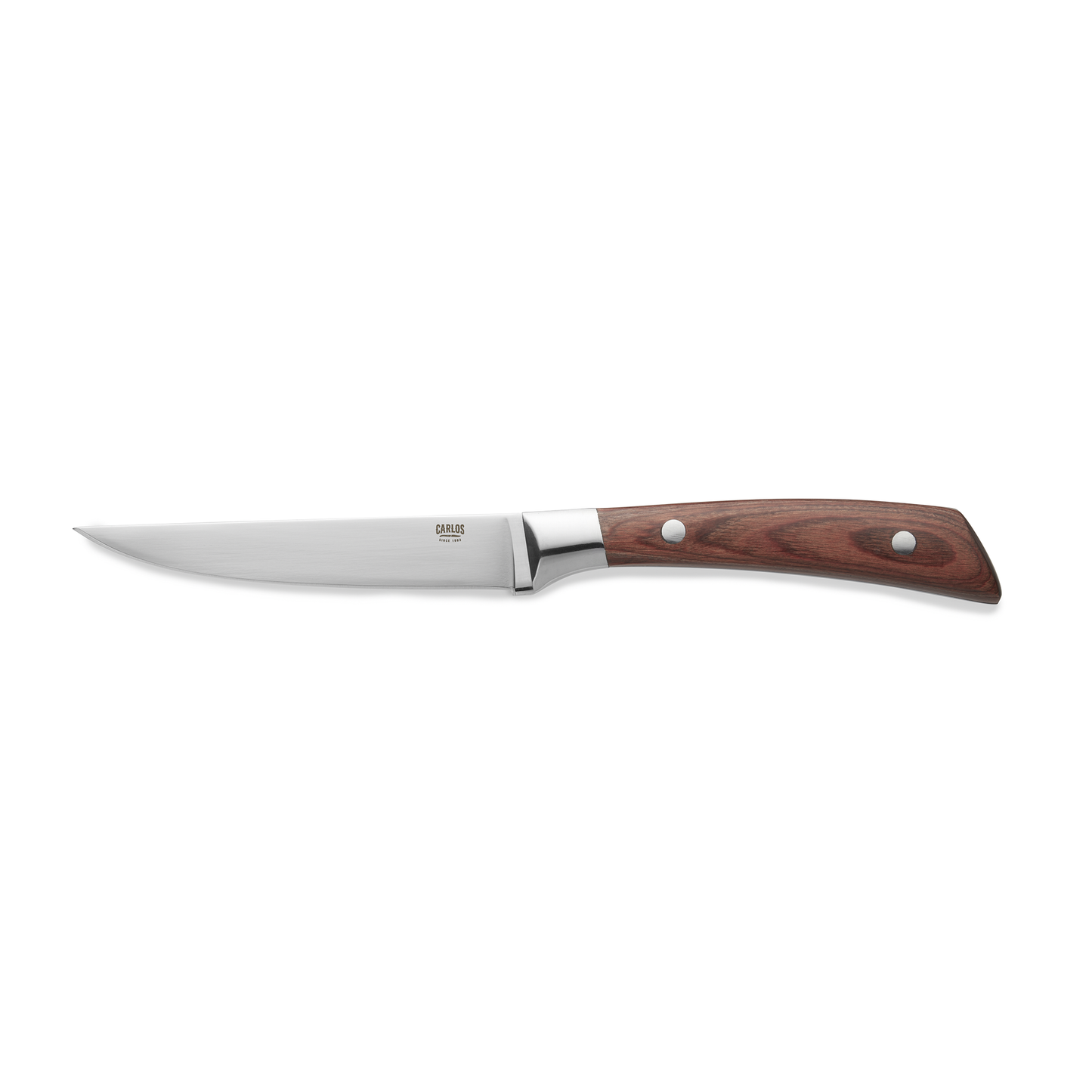 Carlos Steak Knife Set, Red Pakka Wood Handle, 239 mm, Set of 6