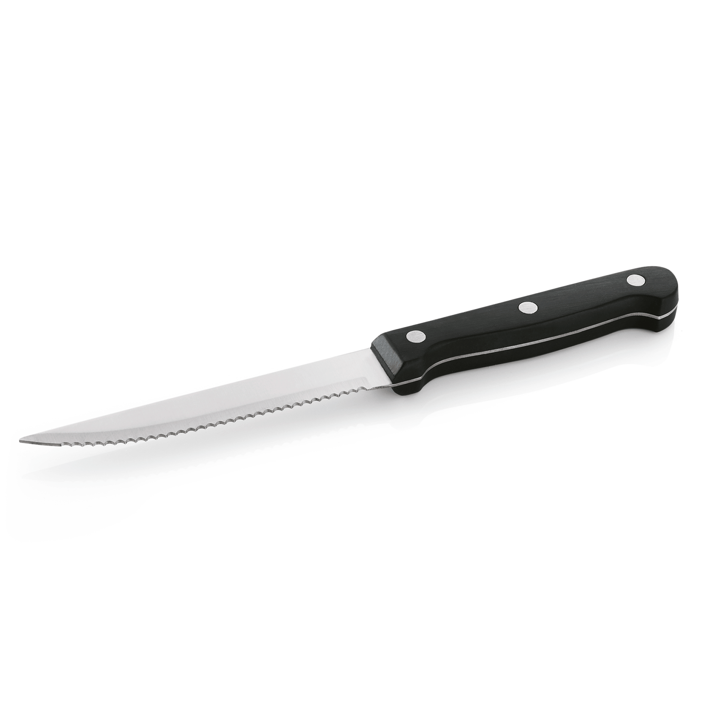 Was Steak & Pizza Knife Set, Plastic Handle, Set of 12