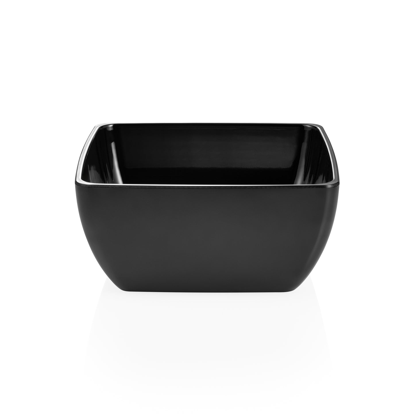 Day & Night Melamine Bowl, 255 × 255 mm, Black